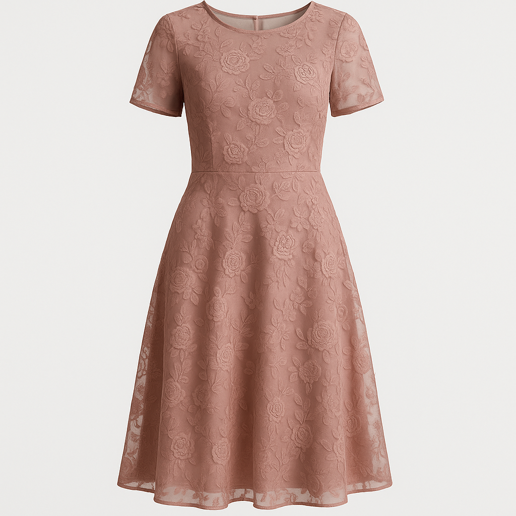 Solvina Meshkjole med Blomsterdetaljer