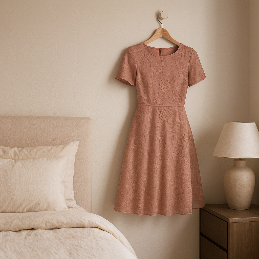 Solvina Meshkjole med Blomsterdetaljer