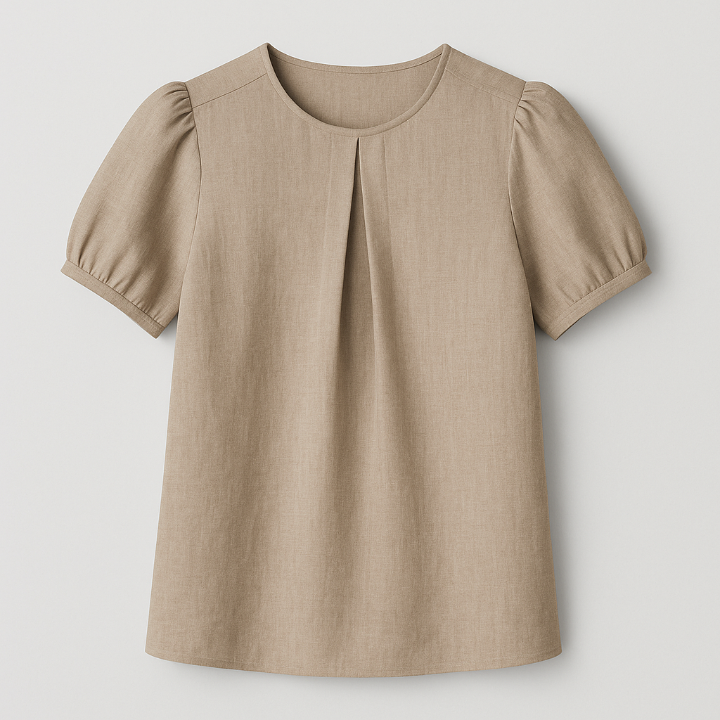 Auretta Bluse med Plisséfront