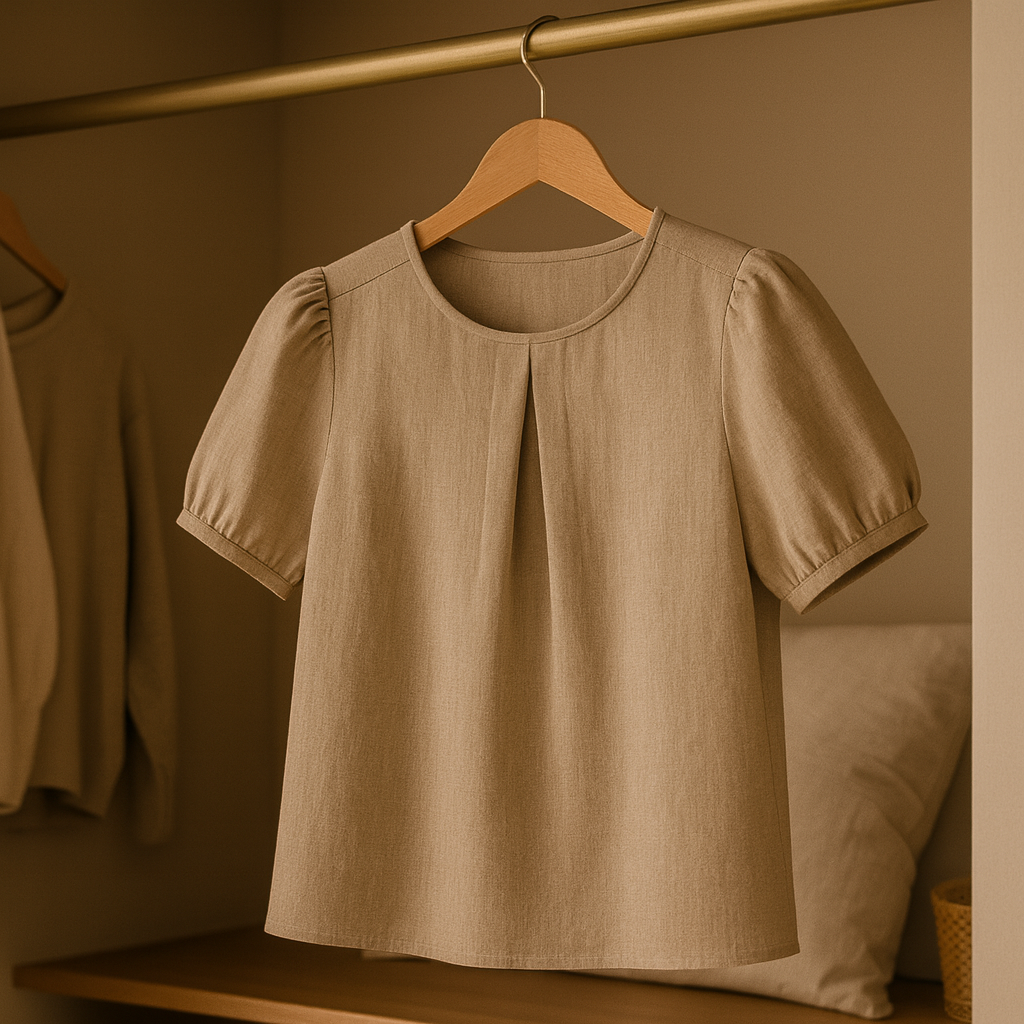 Auretta Bluse med Plisséfront