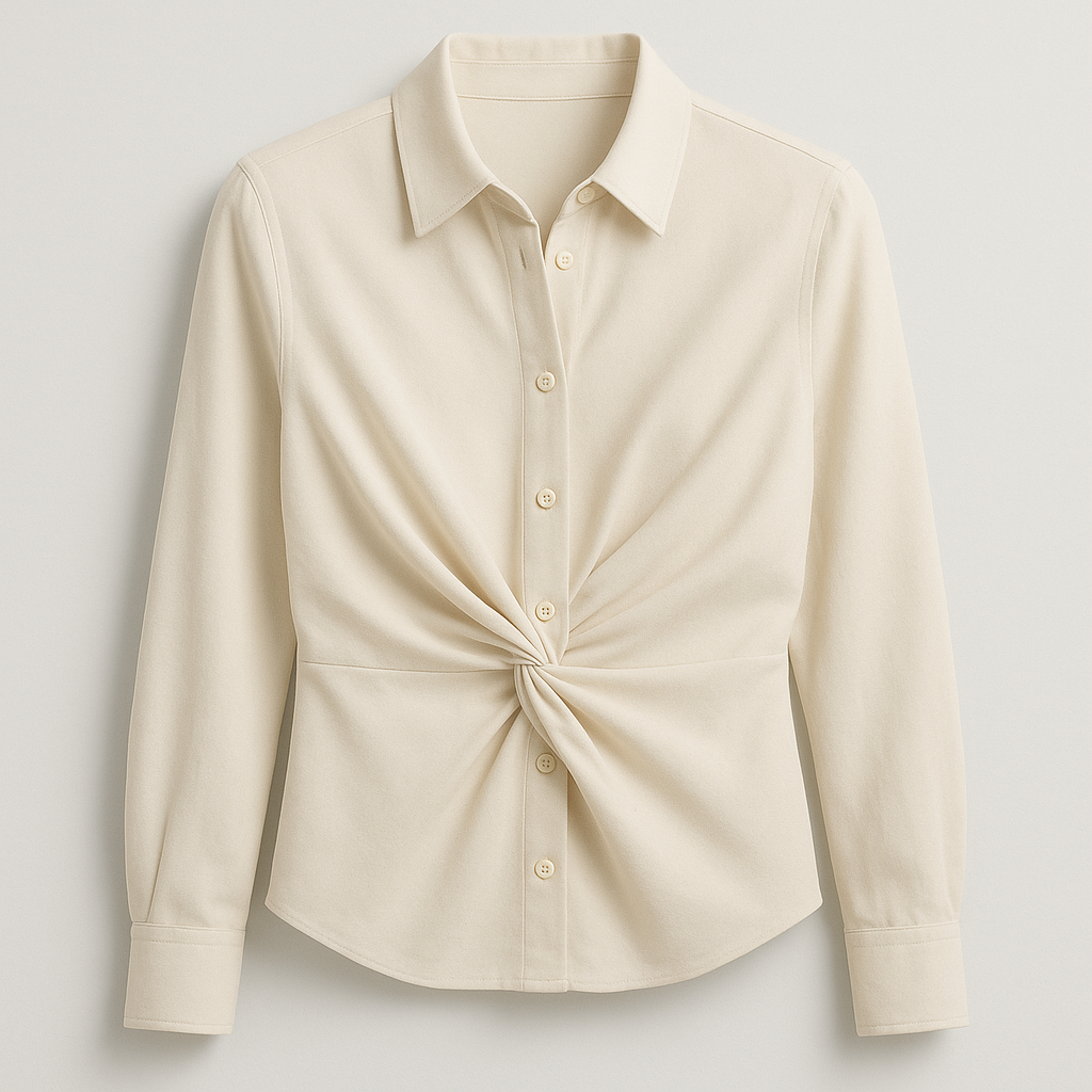 Norelle Bluse med Button-Twist Detalje