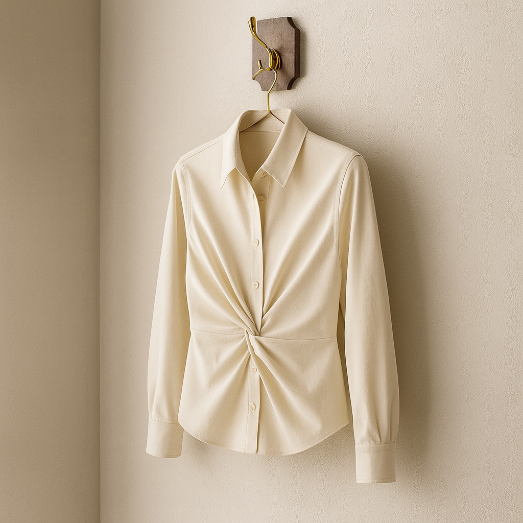 Norelle Bluse med Button-Twist Detalje